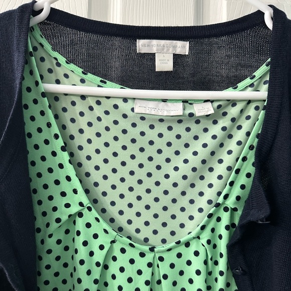 New York & Company stretchy shell and cardigan set - Picture 2 of 4